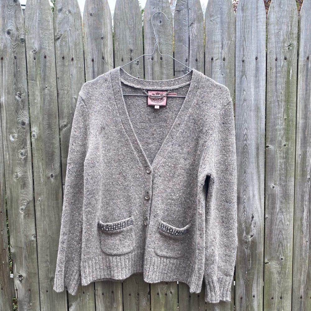 2001 Juicy Couture bedazzled cardigan